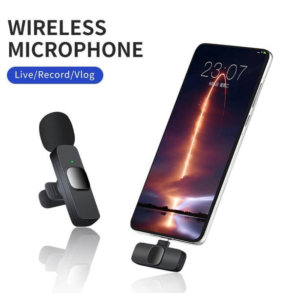 Type C + USB 2 in 1 Wireless Microphone Set -Streamer, Podcast, Interview, Media Carousel 6