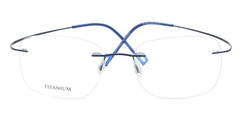 Rimless Rectangle Shiny Dark Blue SmartBuy Collection Harlo RT-008A C7 53 Carousel 1