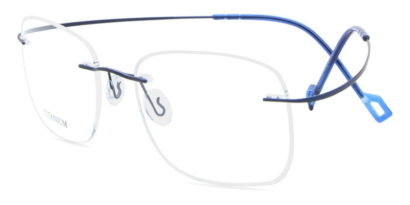 Rimless Rectangle Shiny Dark Blue SmartBuy Collection Harlo RT-008A C7 53 Carousel 2