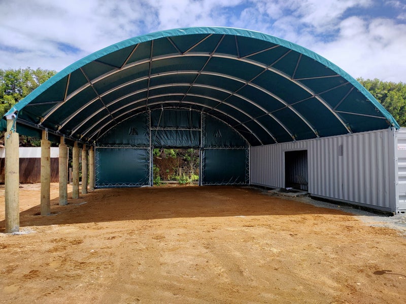 Container Shelter 6m x 40ft-Free Full End Wall 10yr Warranty Engineer Certified62982323614083114