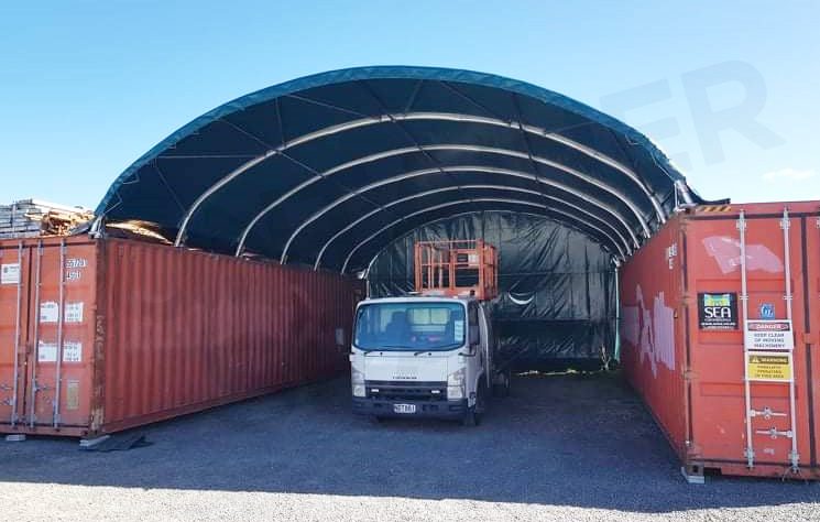 Container Shelter 8m x 20ft - FREE FULL END WALL!628638664682251120