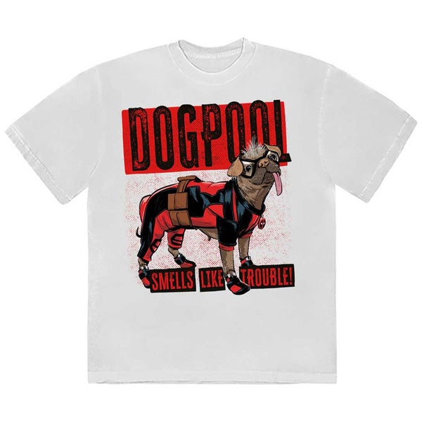 Deadpool Dogpool Smells Like Trouble T Shirt Carousel 1