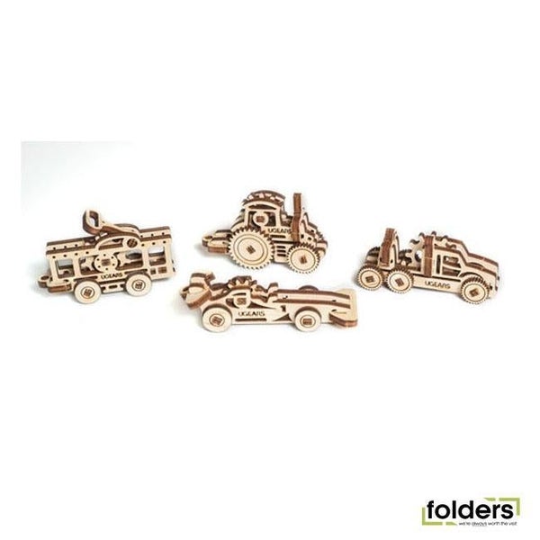Ugears U-Fidgets Wooden Mechanical Model - Vehicles (120617) Carousel 1