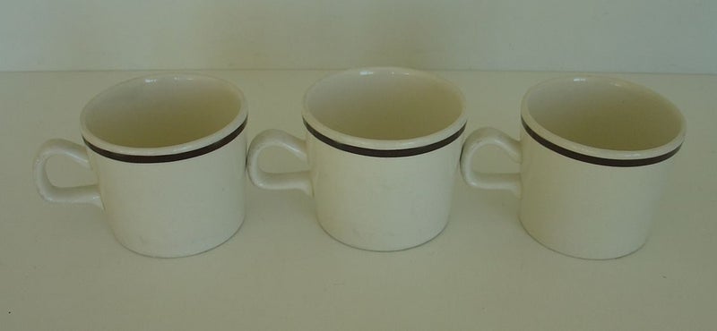 Crown Lynn Cups and Saucers x 3 Carousel 6