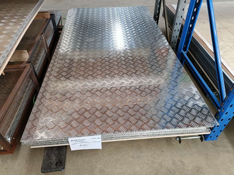 Aluminium checker plate 1.2m x 2.4m x 1.0mm thick Carousel 1