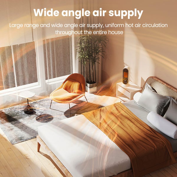 1200W Electric Heater Portable Fan Heaters Room Home Office Desktop Heater Carousel 7