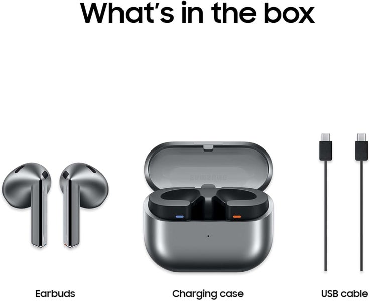SAMSUNG Galaxy Buds 3 AI True Wireless Bluetooth Earbuds - Silver Carousel 8