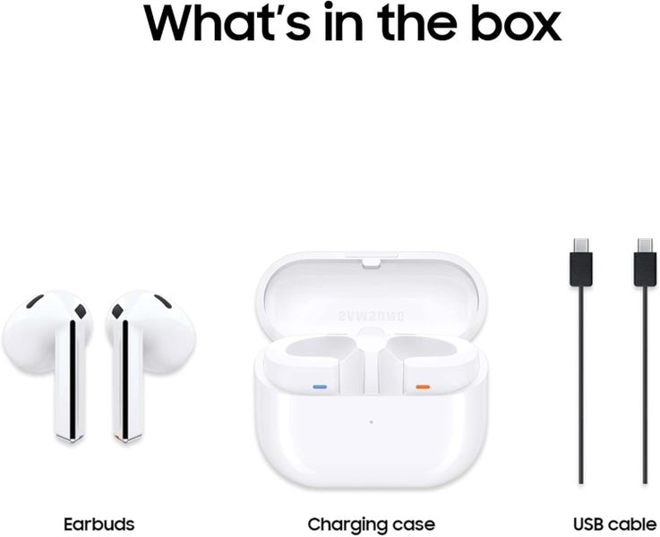 SAMSUNG Galaxy Buds 3 AI True Wireless Bluetooth Earbuds - White Carousel 7