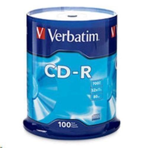 Verbatim CD-R 700MB 52X with Branded Surface - 100pk Spindle [94554] Carousel 1