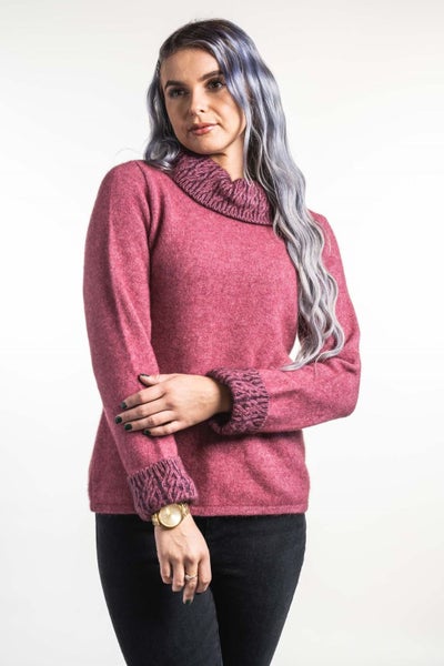 Possum Merino Two Tone Jumper Carousel 1