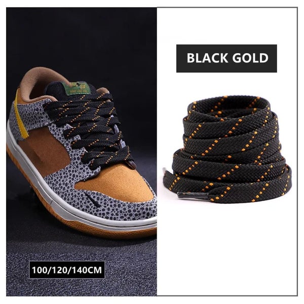 1Pair Classic Sneakers Flat Mixed-Colours Af1/Aj Elastic Shoes Laces 100/120/... Carousel 7