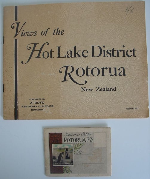 Vintage Rotorua Tourist Souvenir Photo Booklets Carousel 1