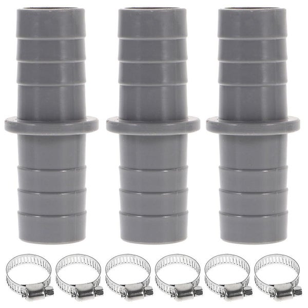 3 Sets Dishwasher Waste Pipe Connector Washer Hose Extension Adapter With Clip Carousel 1