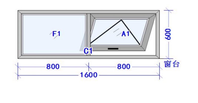 Aluminium window 1600x600 Carousel 4