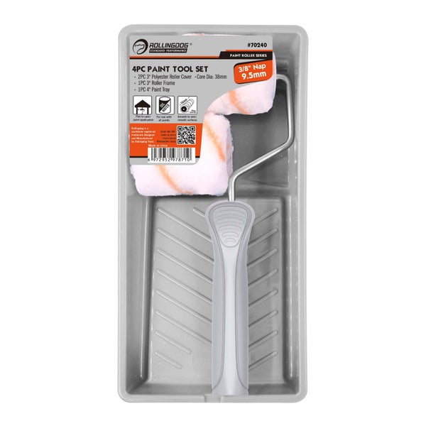 Paint Roller Kit 4in 4pc Carousel 1