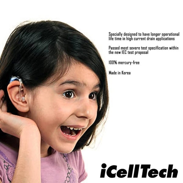 iCellTech 675 CI Plus Cochlear Implant Batteries x 60 Carousel 3
