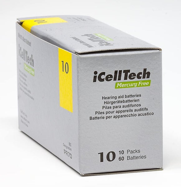 iCellTech 10 Hearing Aid Batteries x 60 Carousel 1