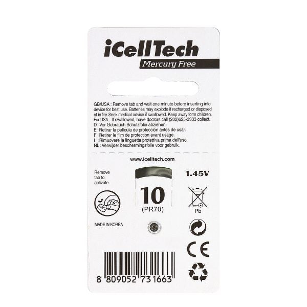 iCellTech 10 Hearing Aid Batteries x 60 Carousel 2