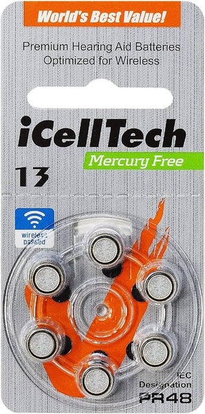 iCellTech 13 Hearing Aid Batteries x 60 Carousel 2