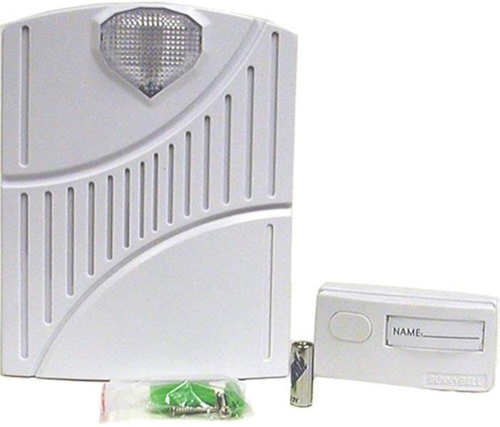 Wireless Doorbell with Flashing Light Suitable for Hard of Hearing Carousel 1