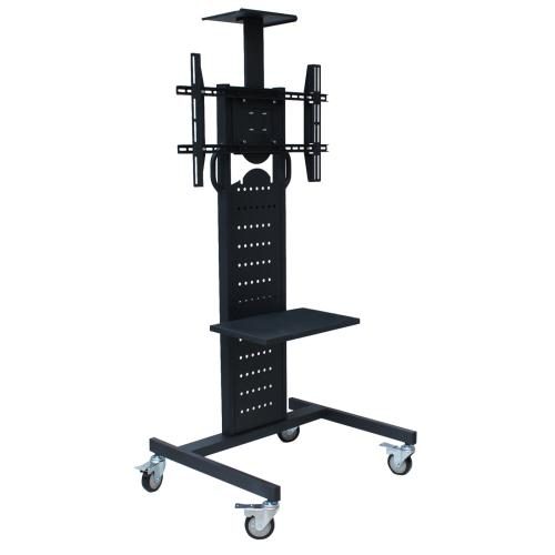 32-80" TV Cart - Hold up To 80 KG Video Conference Mobile Trolley Stand System Carousel 1