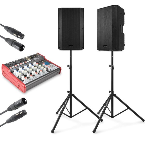 Complete PA 12" Live Set with Mixer Carousel 1