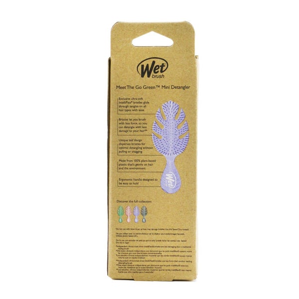Wet Brush Go Green Mini Detangler - # Purple 1pc Carousel 3