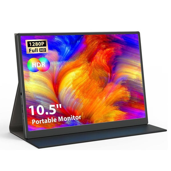 10.5”Portable Monitor USB C HDMI FHD 1920x1280 Extender Laptop Gaming Display Carousel 1