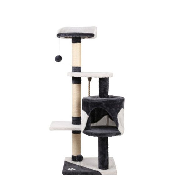 112Cm Cat Tree Scratching Post Tower Carousel 2