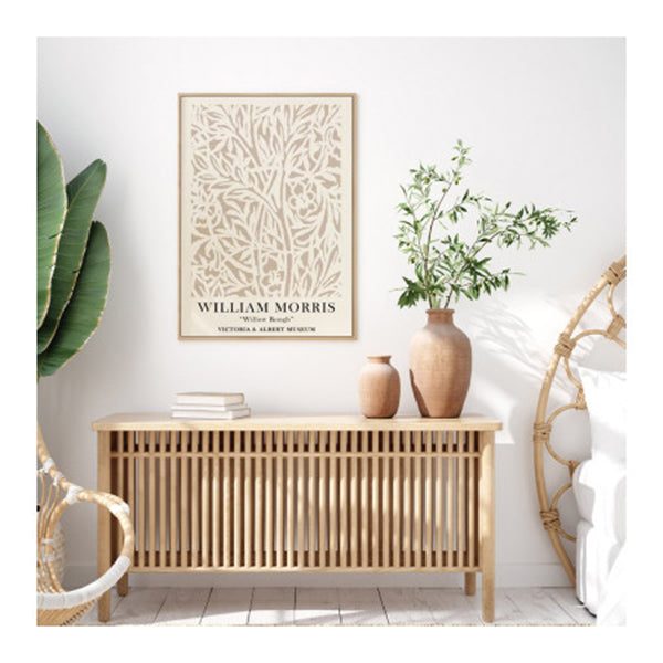 William Morris Neutral Wood Frame Canvas Wall Art Carousel 2