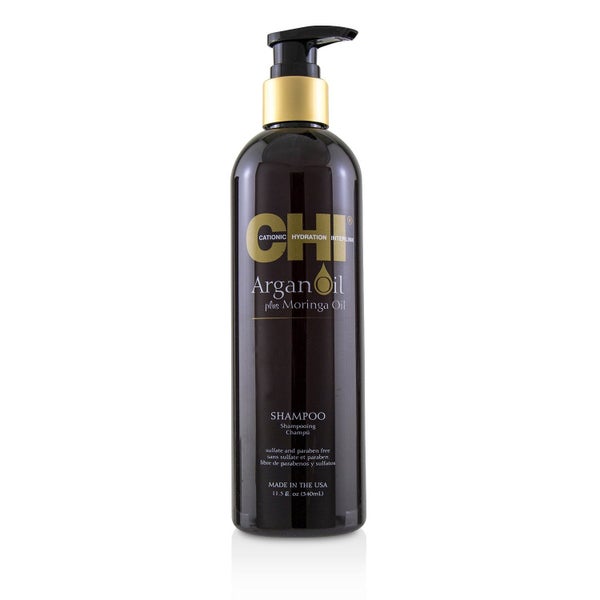 CHI Argan Oil Plus Moringa Oil Shampoo - Sulfate & Paraben Free 340ml/11.5oz Carousel 1