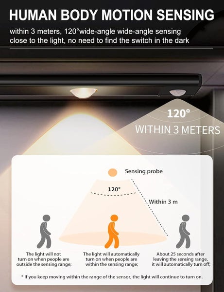 LED Motion Sensor Under Cabinet Light 40cm Carousel 2