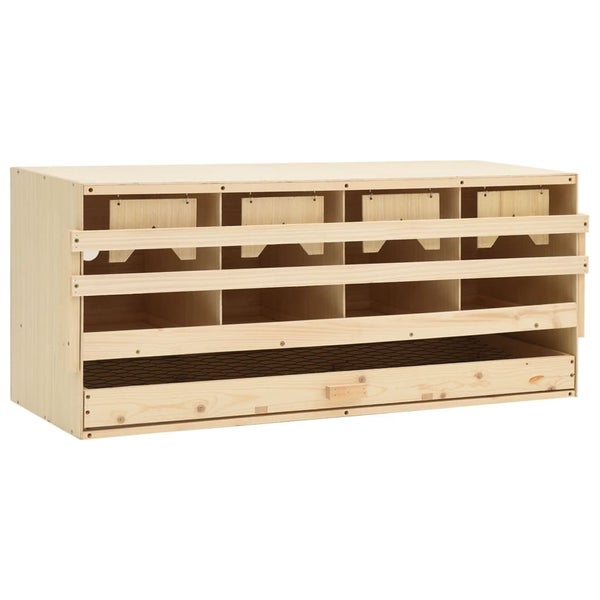Chicken Laying Nest 4 Compartments 106X40x45 Cm Solid Pine Wood Poultry Cages Carousel 1