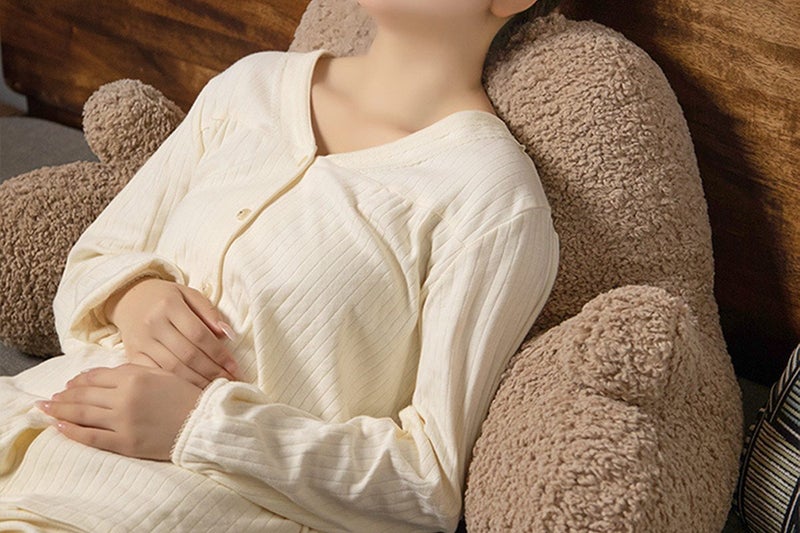 Reading Pillow Back Pillow For Sitting in Bed Backrest Pillow With Arms-Coffee Carousel 1