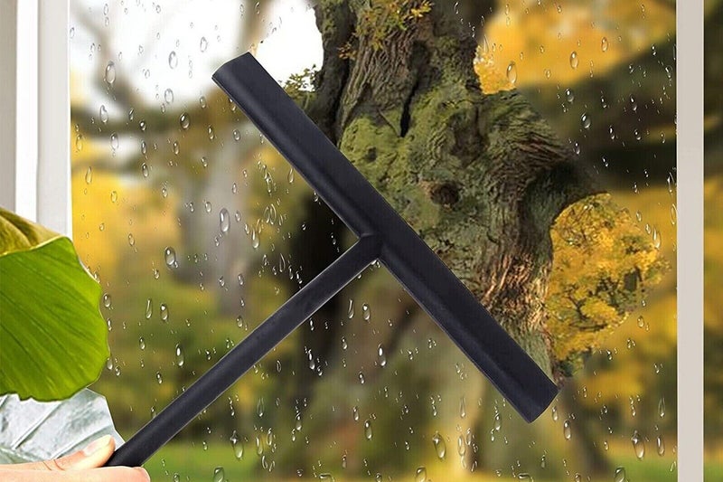 2Pcs Shower Squeegee Bathroom Glass Window Cleaning Wiper Home Cleaner Blade Carousel 2