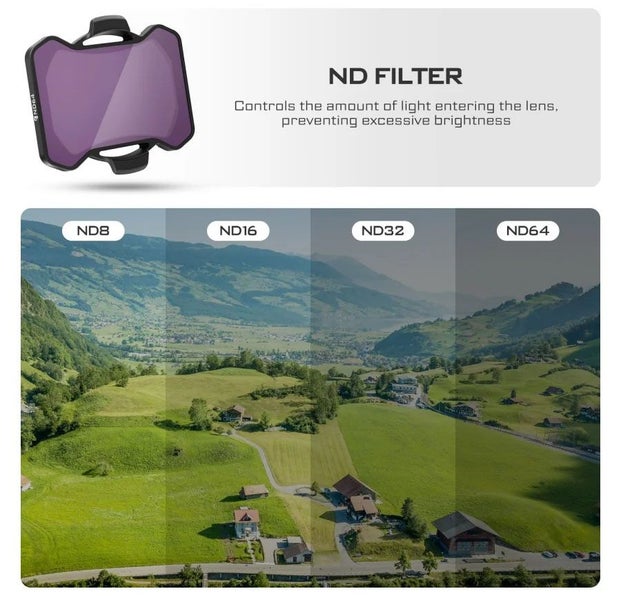 Freewell 4-pack ND Filter Set for DJI Avata 2 (ND8 16 32 64) Carousel 2