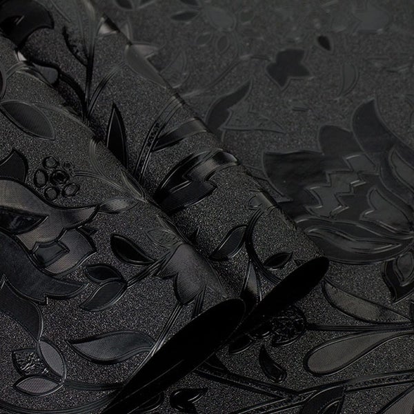 Total Blackout Window Film Static Cling Two Way Window Privacy Film-Tulips Carousel 2