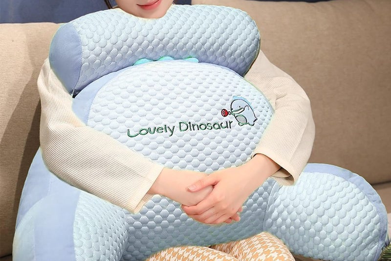 Bed Backrest Reading Pillow Neck Lumbar Support Pillow Cushion With Arms-Dolphin Carousel 3