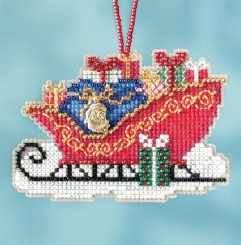 Mill Hill Beaded Cross Stitch Kit - Traditional Sleigh Carousel 1