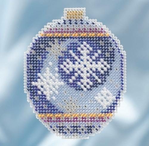 Mill Hill Beaded Cross Stitch Kit - Midnight Snowfall Carousel 1