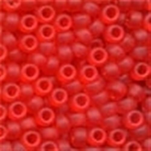 Mill Hill Glass Beads Size 6 16617 Frosted Red Red Carousel 1