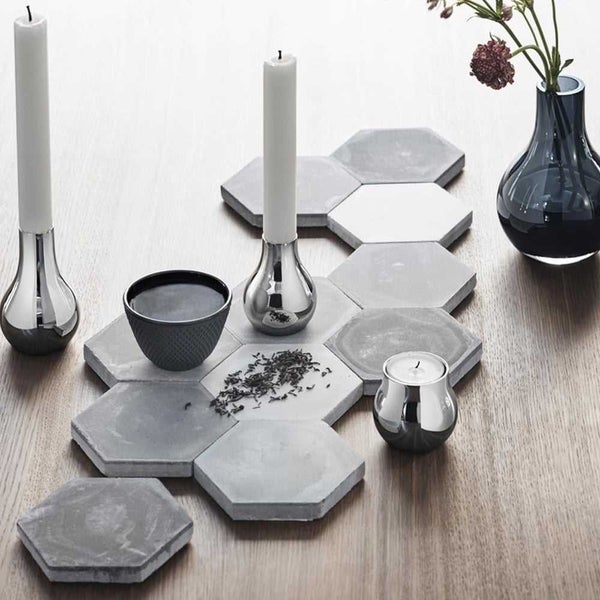 Georg Jensen Cafu Stainless Steel Tealight Holder Set 2pce Carousel 2