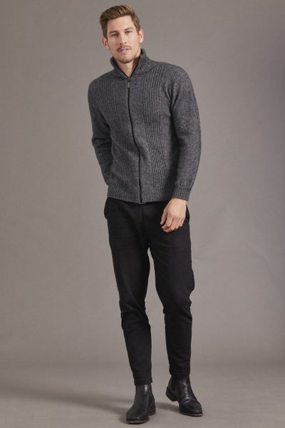 Possum Merino Rib Front Jacket Carousel 9
