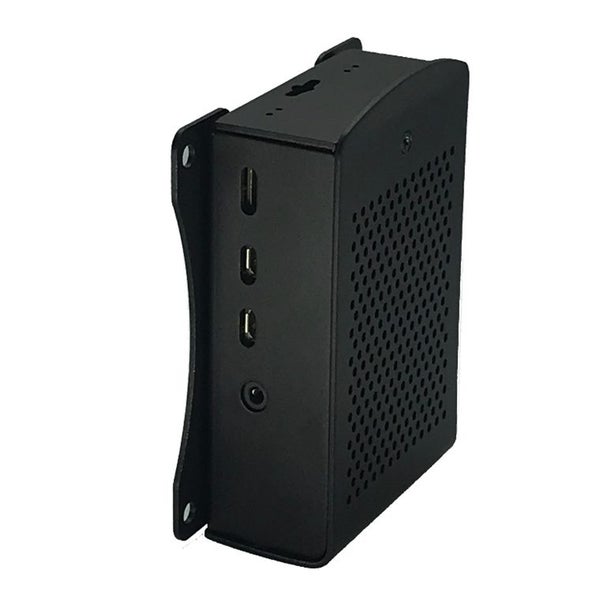 Raspberry Pi Case Black Aluminium Case with Mount, Heatsinks and Cooling Fan for Carousel 7