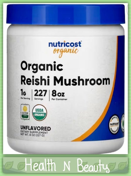 REISHI ORGANIC MUSHROOM POWDER 227g GANODERMA LUCIDUM ( LING ZHI ) - E0327 Carousel 1