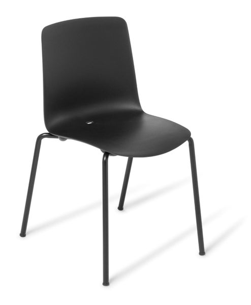 Eden Coco 4-Leg Meeting or Cafe Chair, Stackable Chair Carousel 1