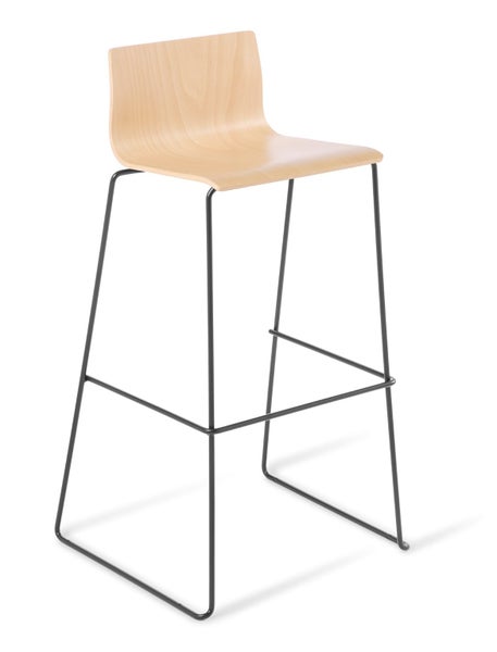 Eden Cruise Comtemporary Barstool, Natural Beech Shell Carousel 1