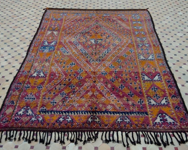 Moroccan Vintage Beni Mtir Carpet Carousel 1