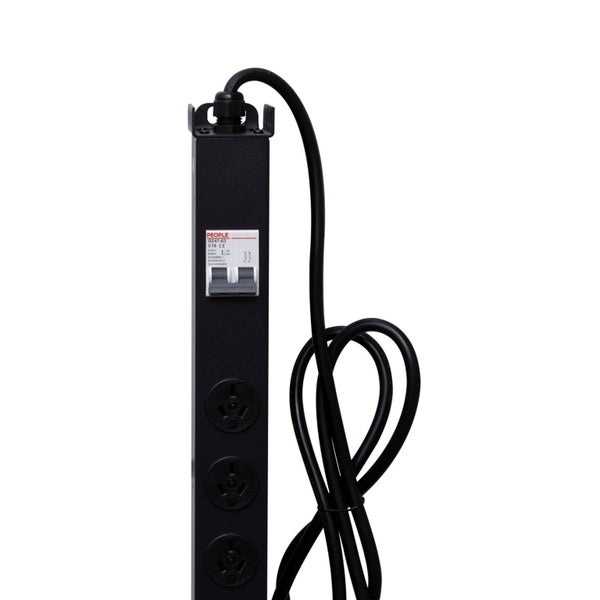 Dynamix RPR-20V15MCB 20 Outlet Vertical Power Rail (10A) with 6kA C-Curve MCB Carousel 3