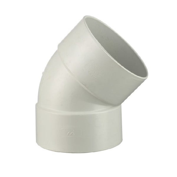 65mm - 45deg Female/Female UPVC DWV FITTINGS Plain Bend- HH PIPE WAREHOUSE Carousel 1